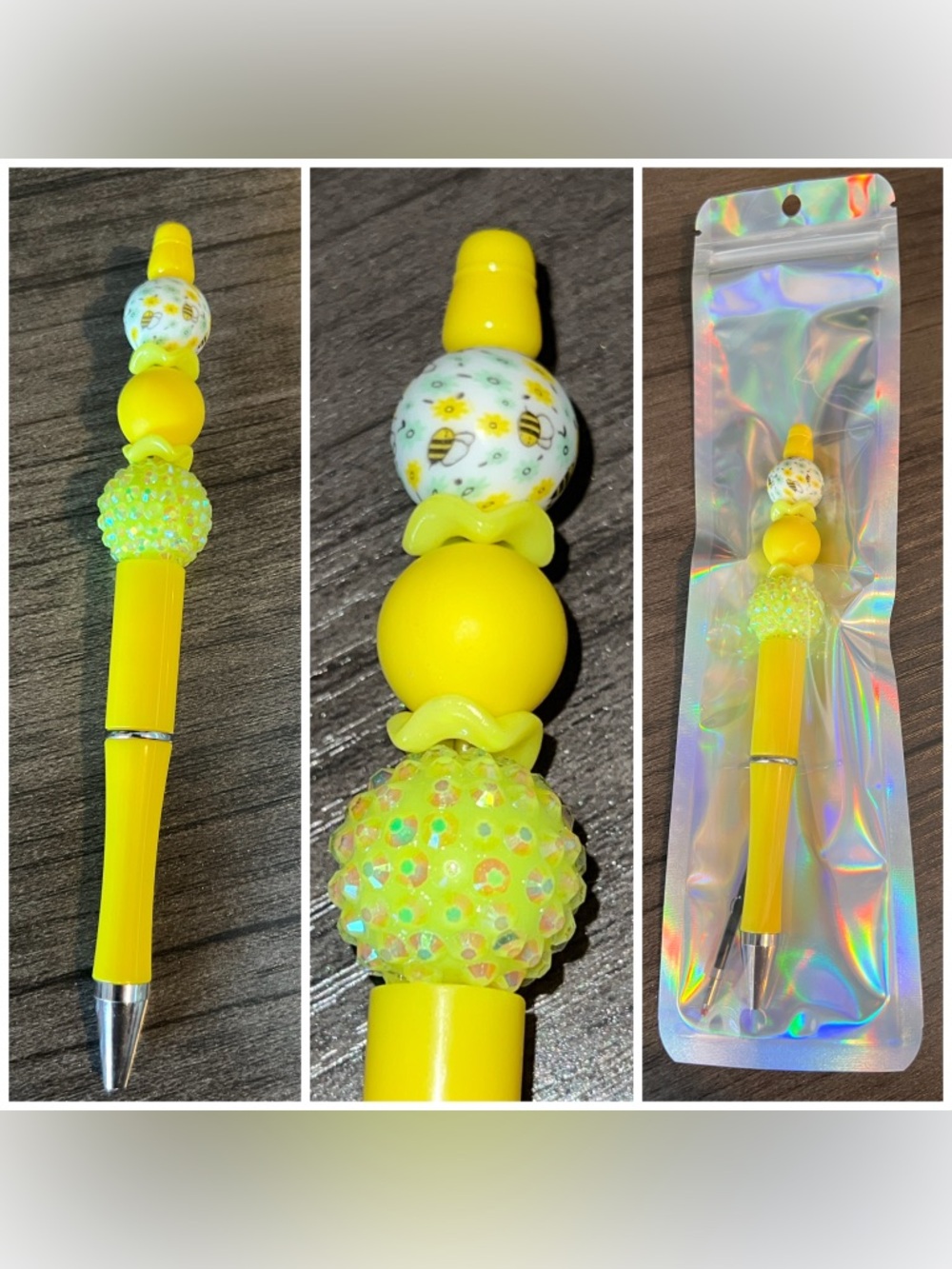 Bee beaded pen